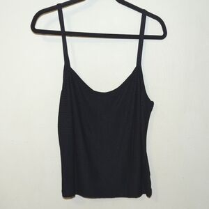 Giorgio Armani Black Textured Knit Camisole Top Women's Size L*